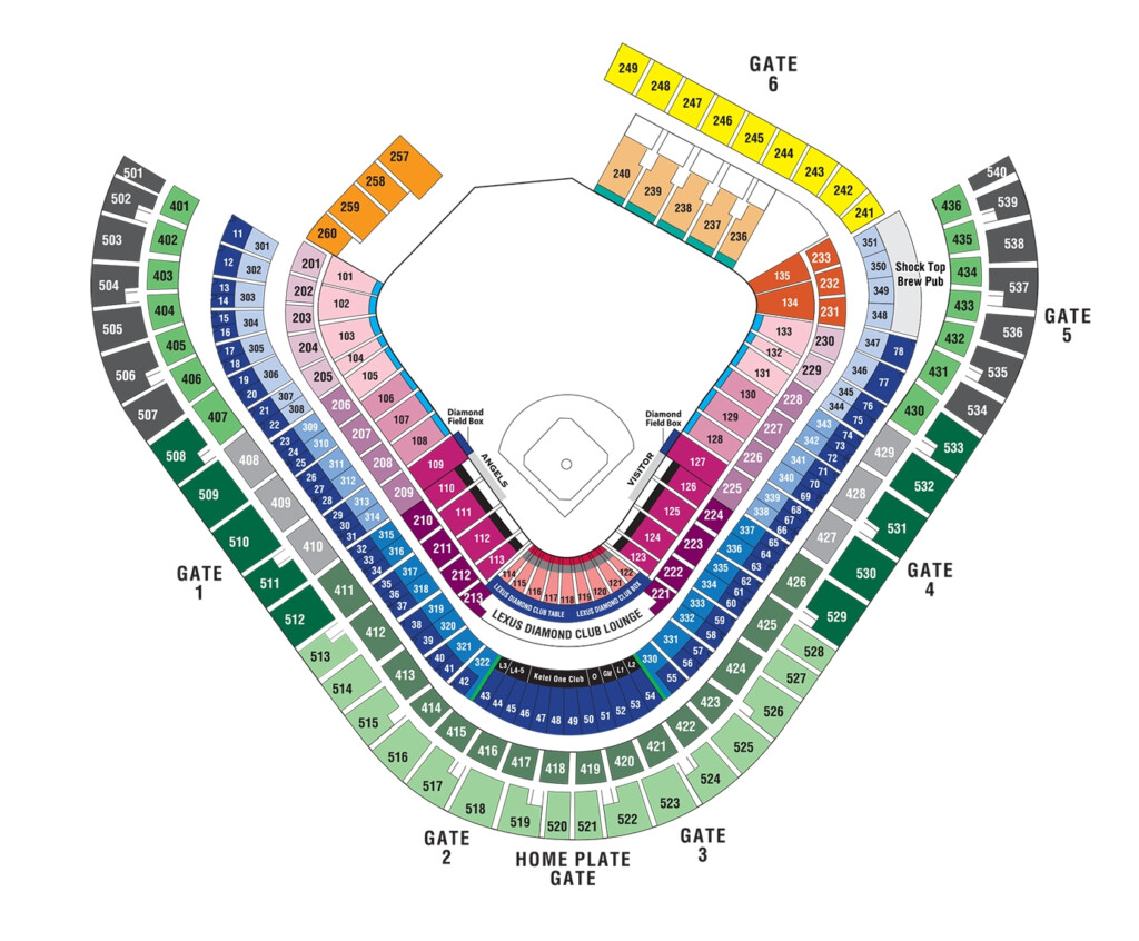 7 Images Angel Stadium Seating Chart With Seat Numbers And Description 