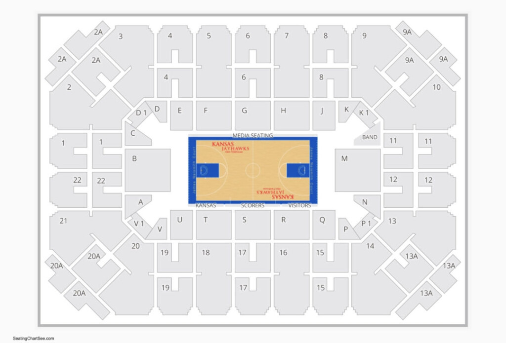 8 Photos Allen Fieldhouse Seating Chart Virtual And Review Alqu Blog