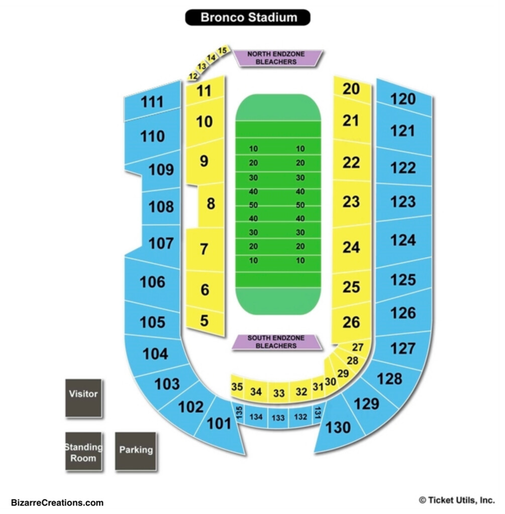Albertsons Stadium Seating Chart Seating Charts Tickets