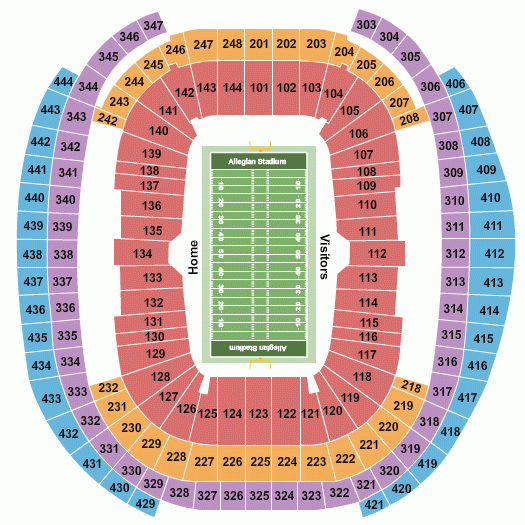 Allegiant Stadium Seating Chart Maps Las Vegas