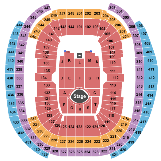 Allegiant Stadium Seating Chart Rows Seats And Club Seats