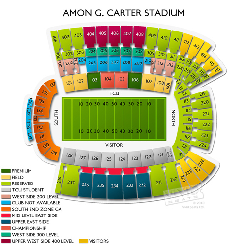 Amon G Carter Stadium Tickets Amon G Carter Stadium Seating Chart 