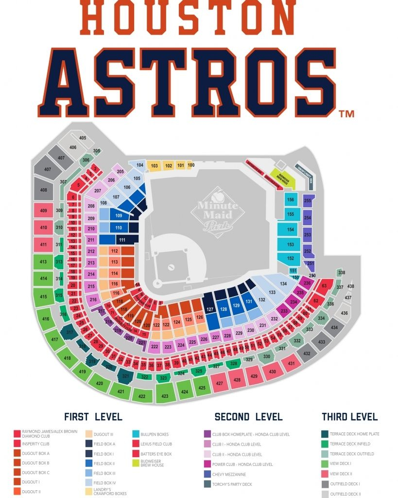 Astros Seating Chart Minute Maid Park Seating Minute Maid Park 