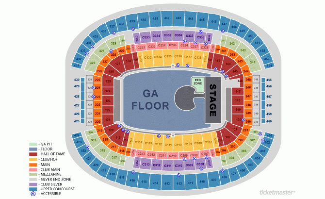 AT T Stadium Seating Chart AT T Stadium Arlington Texas
