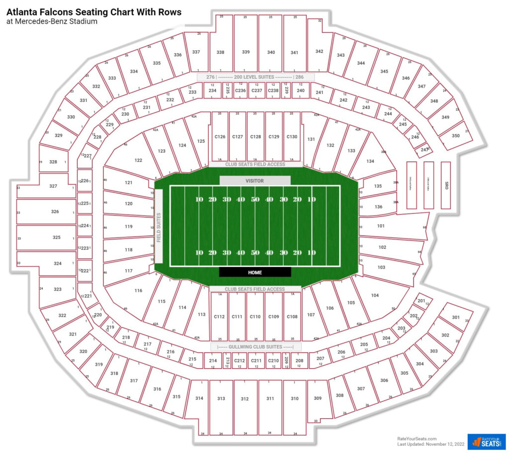 Atlanta Falcons Seating Charts At Mercedes Benz Stadium RateYourSeats