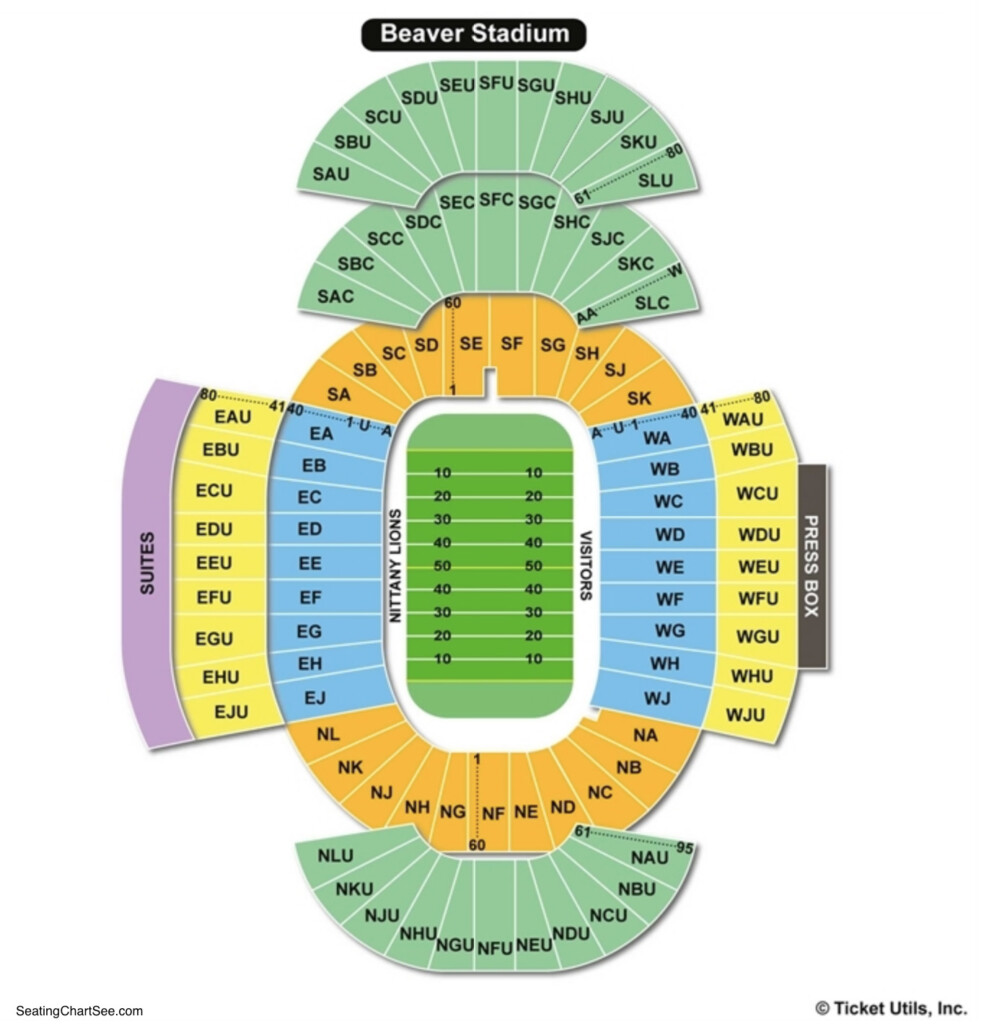Beaver Stadium Seating Charts Views Games Answers Cheats
