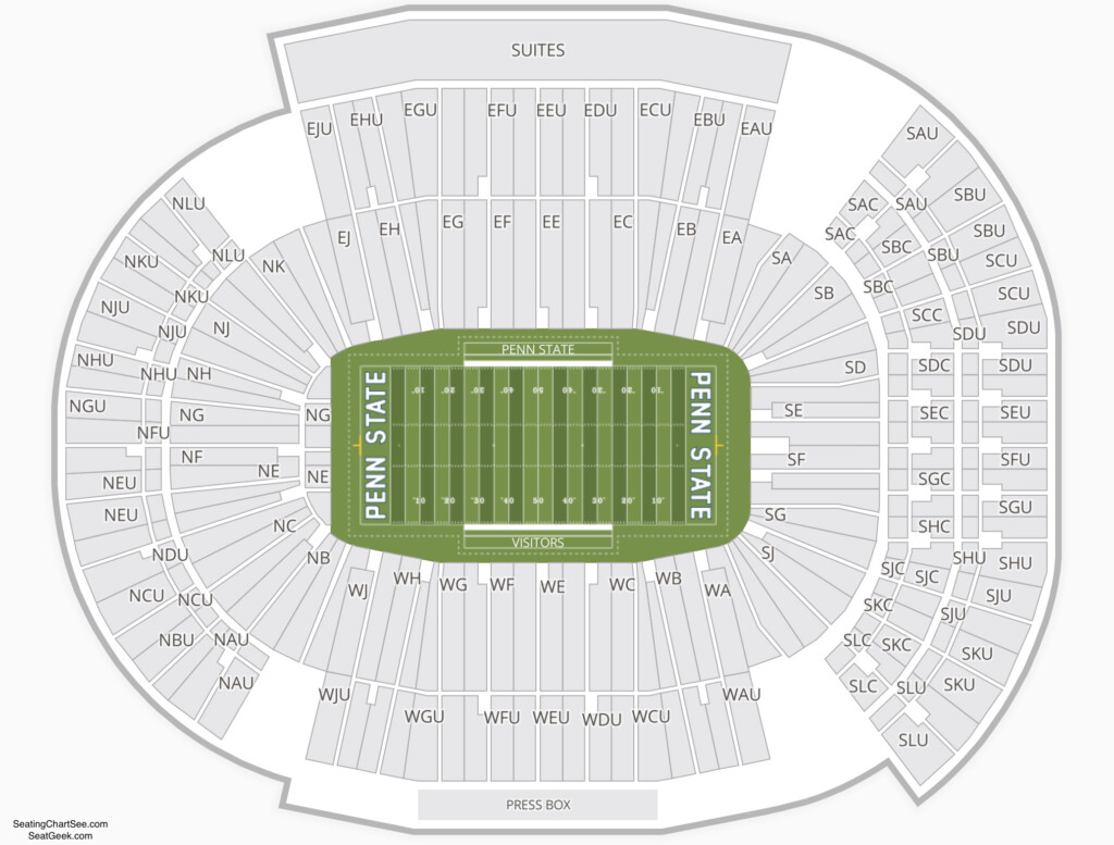 Beaver Stadium Seating Charts Views Games Answers Cheats