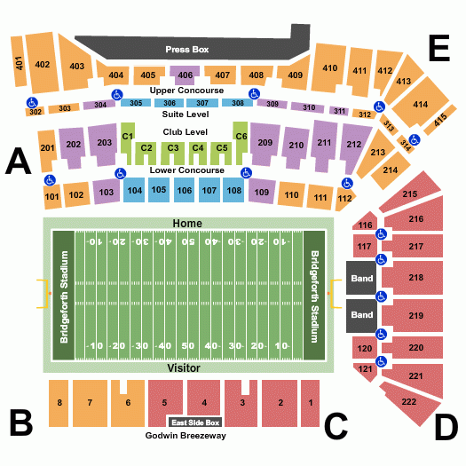 Bridgeforth Stadium Seating Chart Bridgeforth Stadium Event Tickets 
