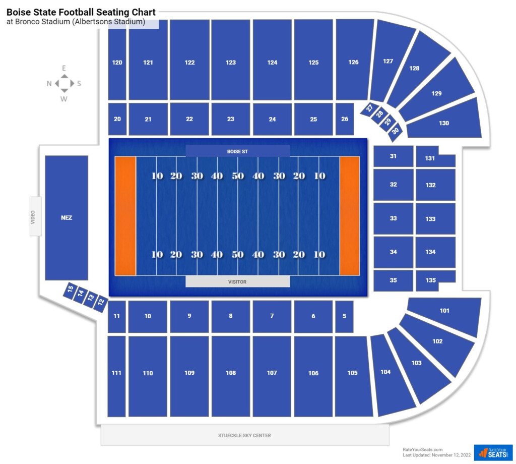 Bsu Albertsons Stadium Seating Chart Headline News 324d3r