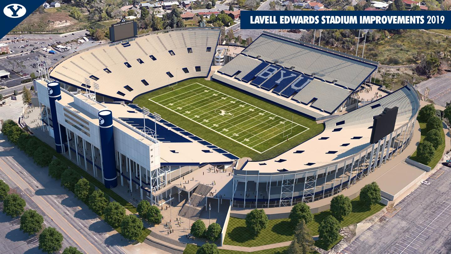 Byu Football Stadium View Byu Football As Lavell Edwards Stadium