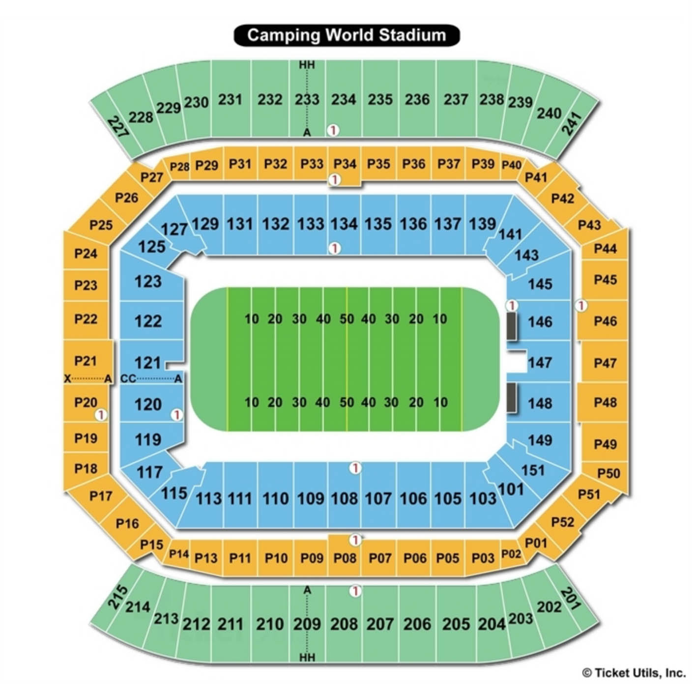 Camping World Stadium Seating Charts Views Games Answers Cheats