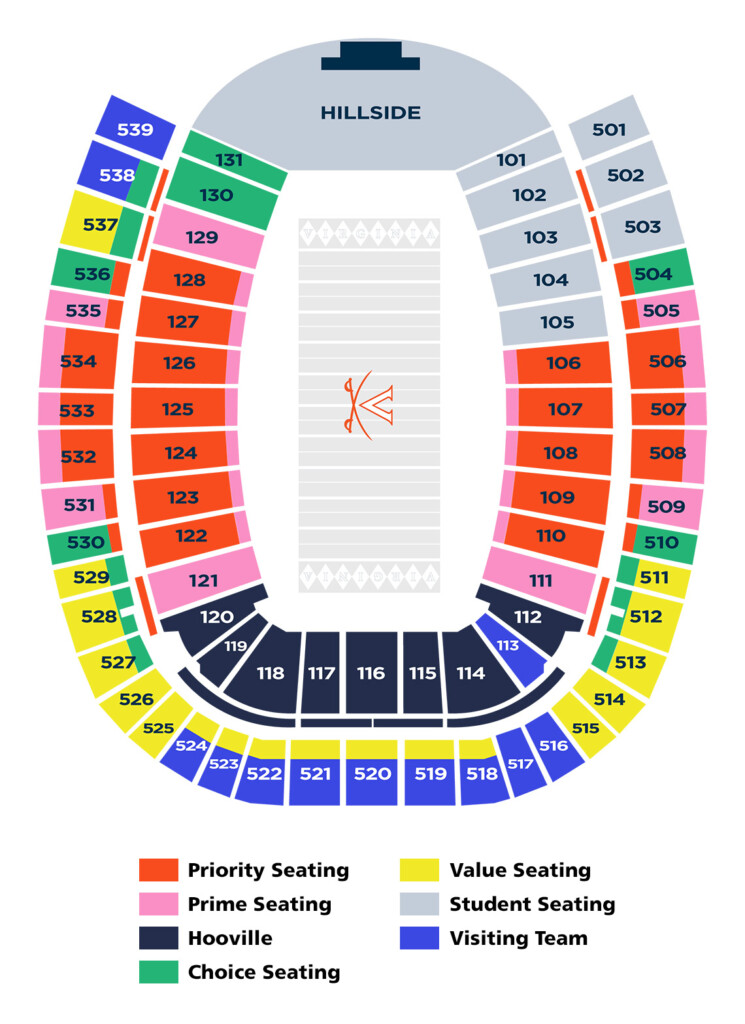 Concert For Charlottesville Scott Stadium Seating Chart Chart Walls