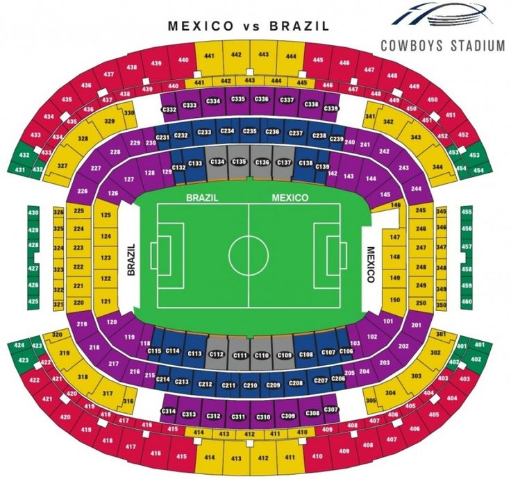 Cowboys Stadium Interactive Seating Chart