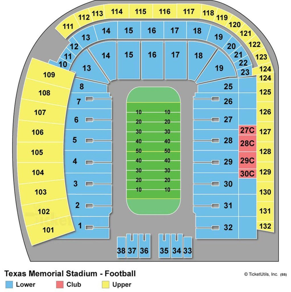 Darrell K Royal Texas Memorial Stadium Maplets Texas Longhorn 