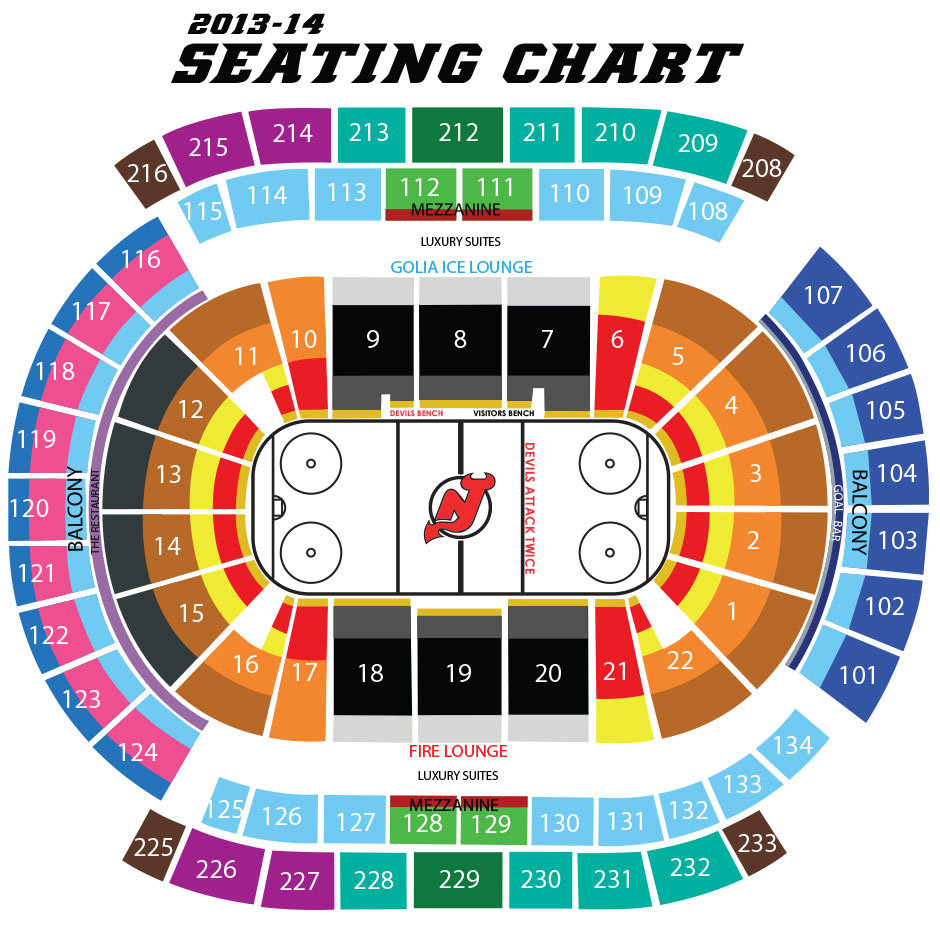Devils Seating Map Devils Virtual Seating Chart Jailbroke