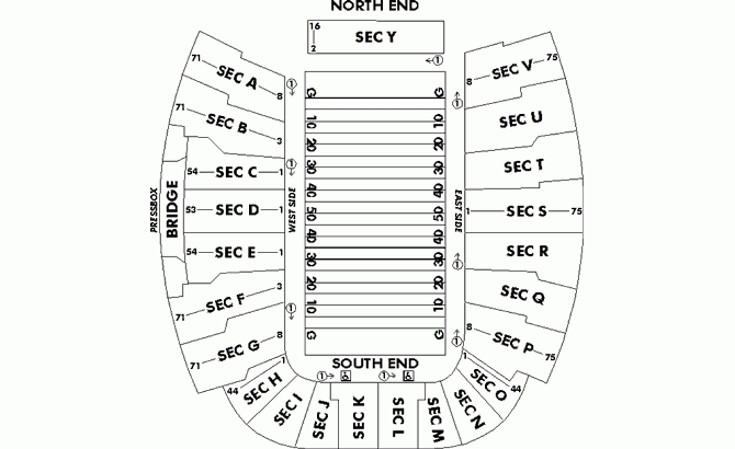Dudley Field At Vanderbilt Stadium Seating Chart