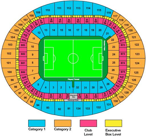Emirates Seating Chart And Information Football Stadium