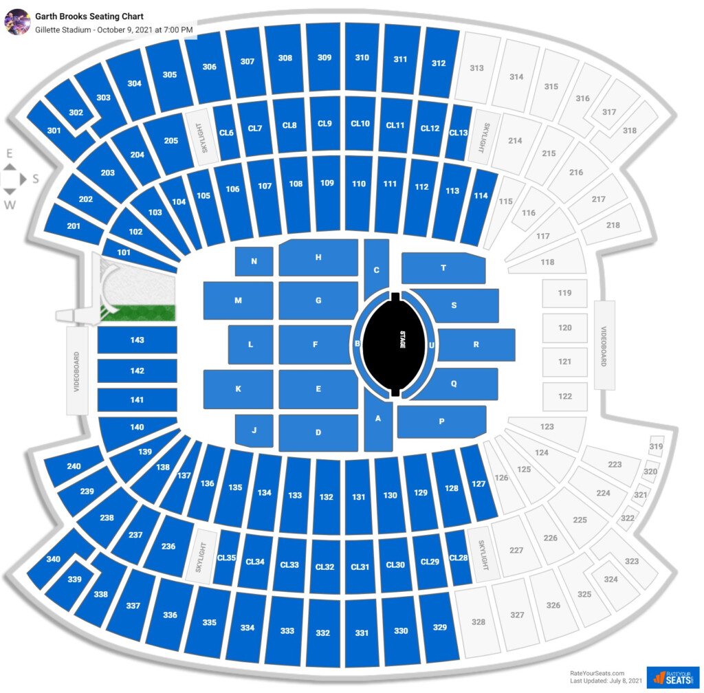 Gillette Stadium Concert Seating Chart RateYourSeats