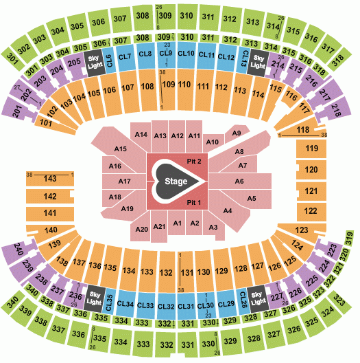 Gillette Stadium Concert Seating Chart Taylor Swift Two Birds Home