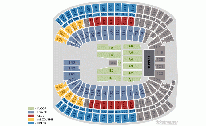 Gillette Stadium Foxborough MA Seating Chart View