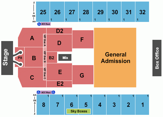 Hersheypark Stadium Seating Chart Maps Hershey