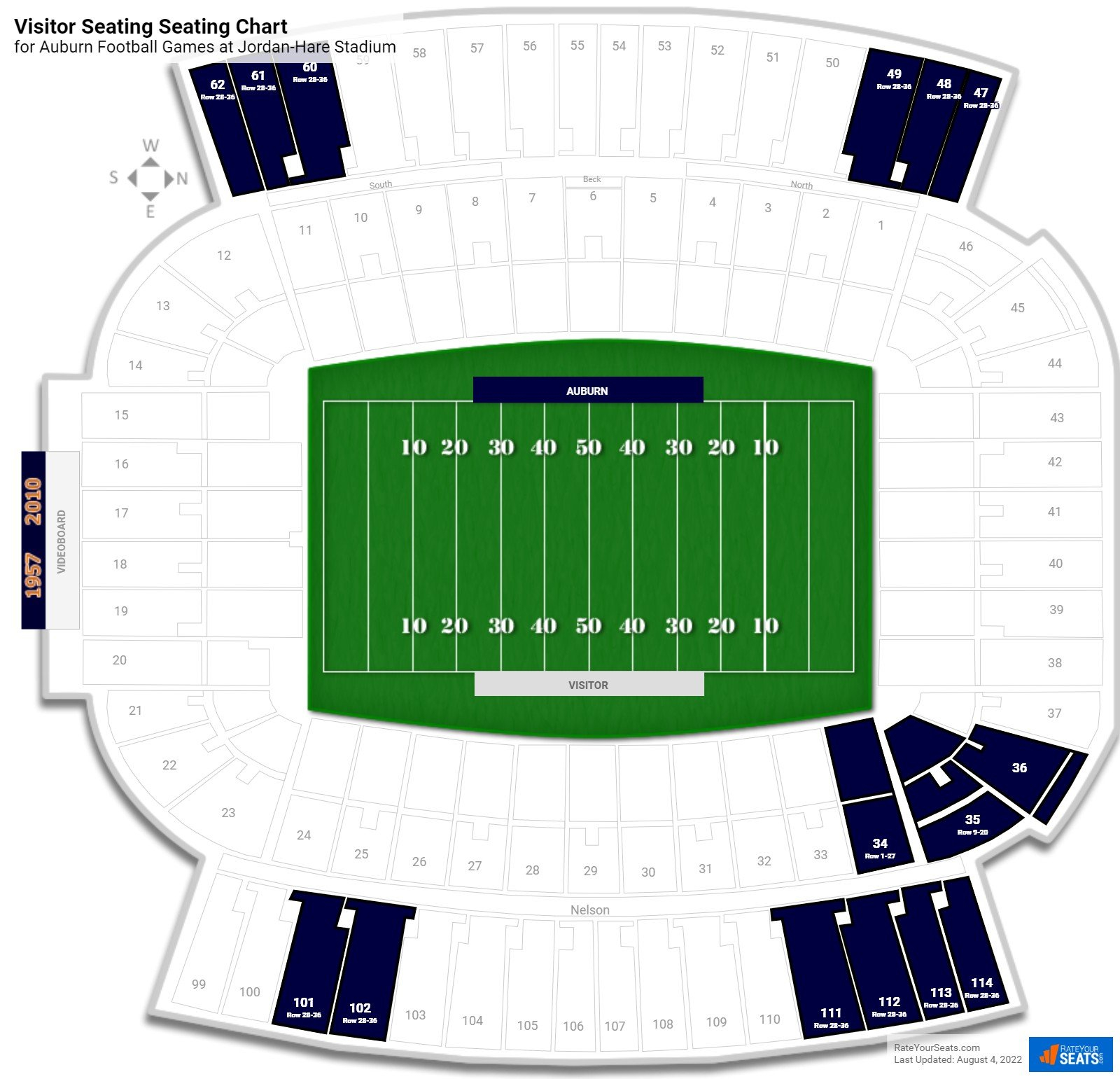 Seating Chart Auburn Football Stadium