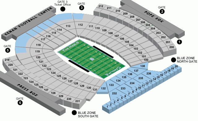 Kenan Stadium Seating Chart Keeping It Heel