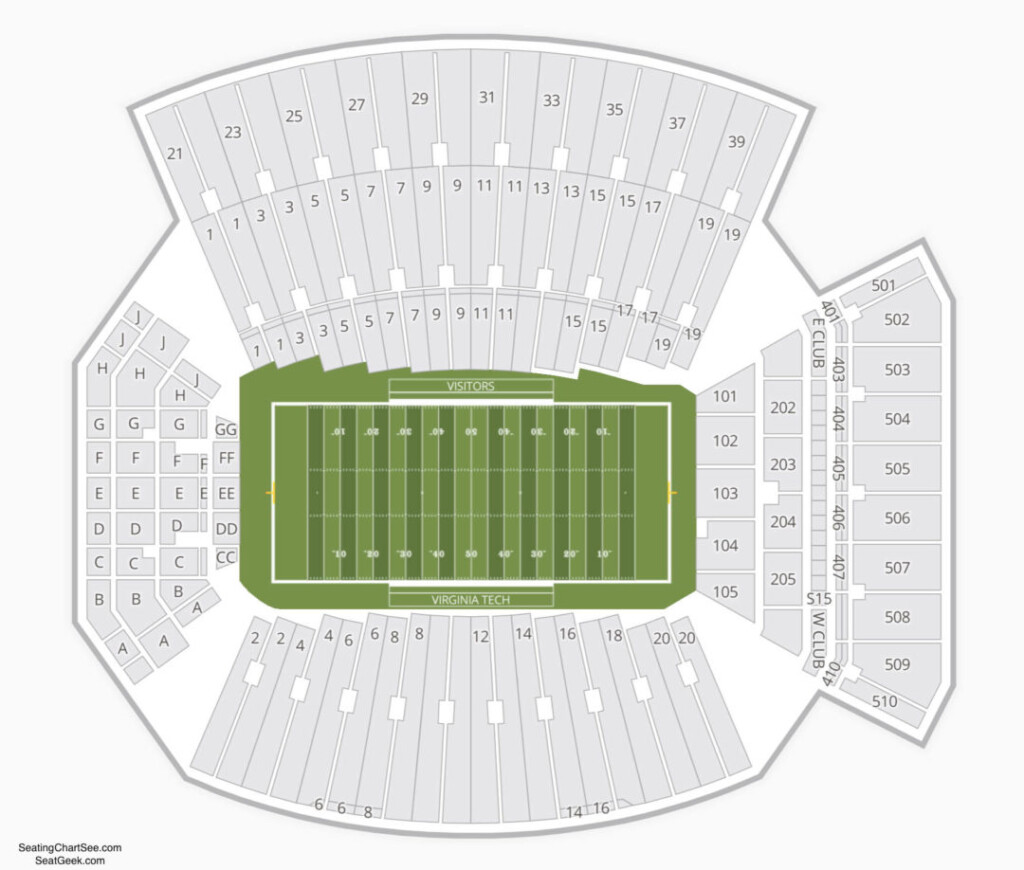 Lane Stadium Seating Chart Seating Charts Tickets