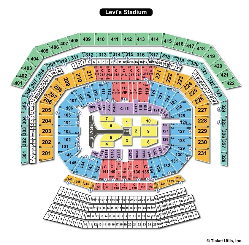 Levi s Stadium Santa Clara CA Seating Chart View