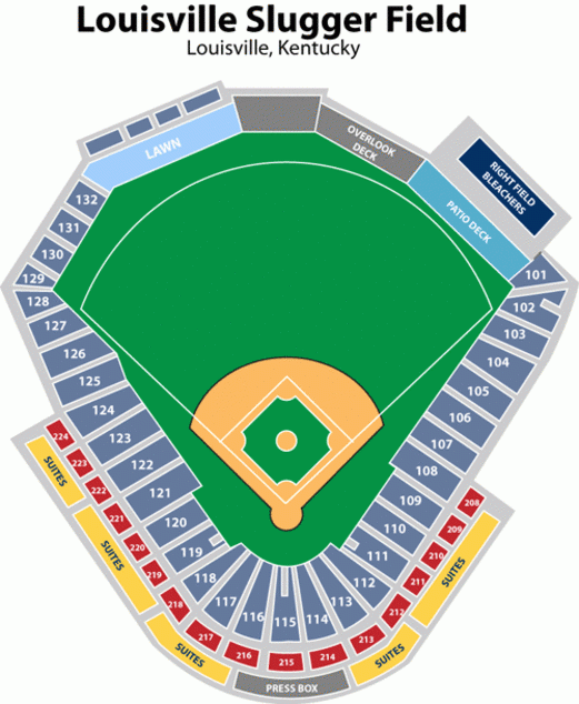 Louisville Slugger Field Seating Chart Louisville Slugger Slugger 
