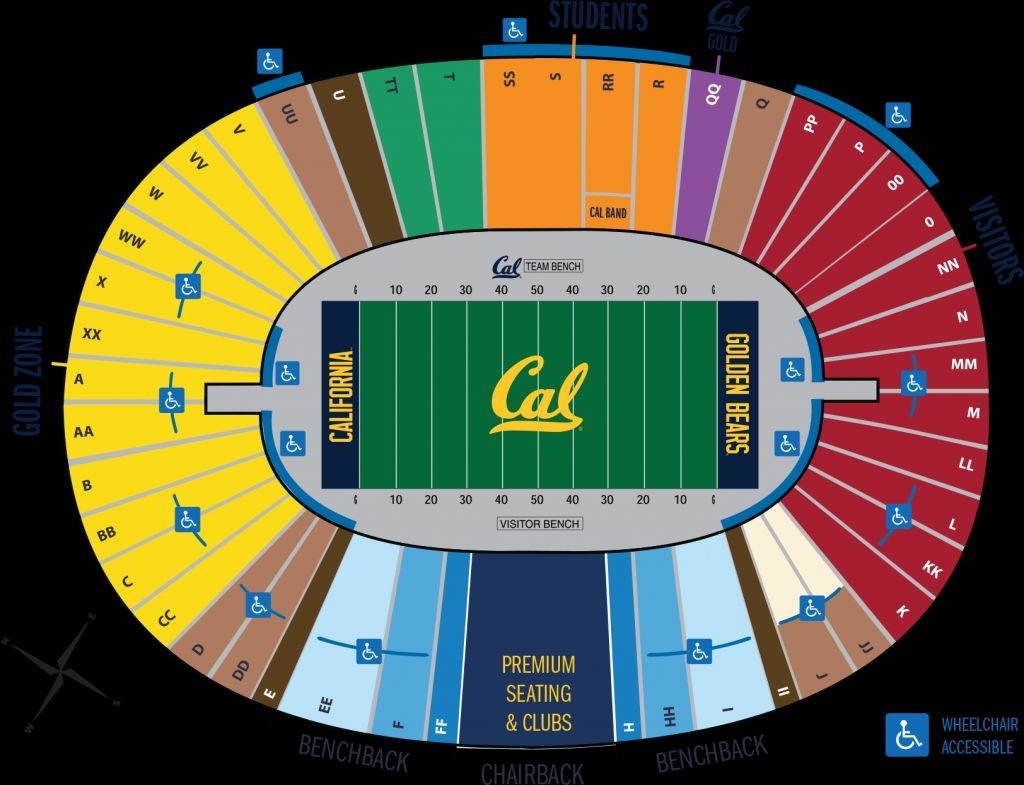 Memorial Stadium Cal Seating Charts Images And Photos Finder