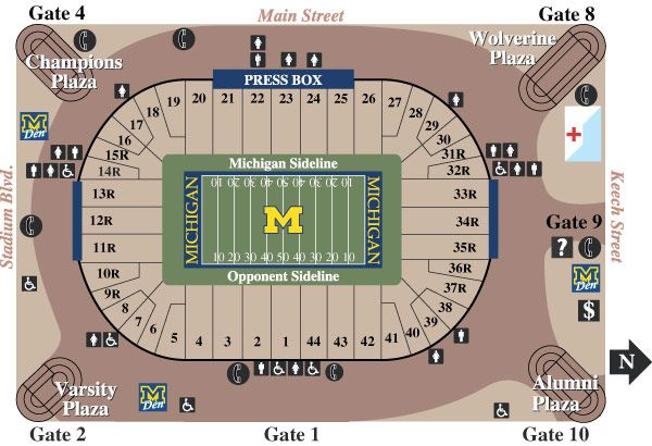 Arbor Stadium Seating Chart