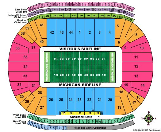 Michigan State University Football Stadium Seating Chart