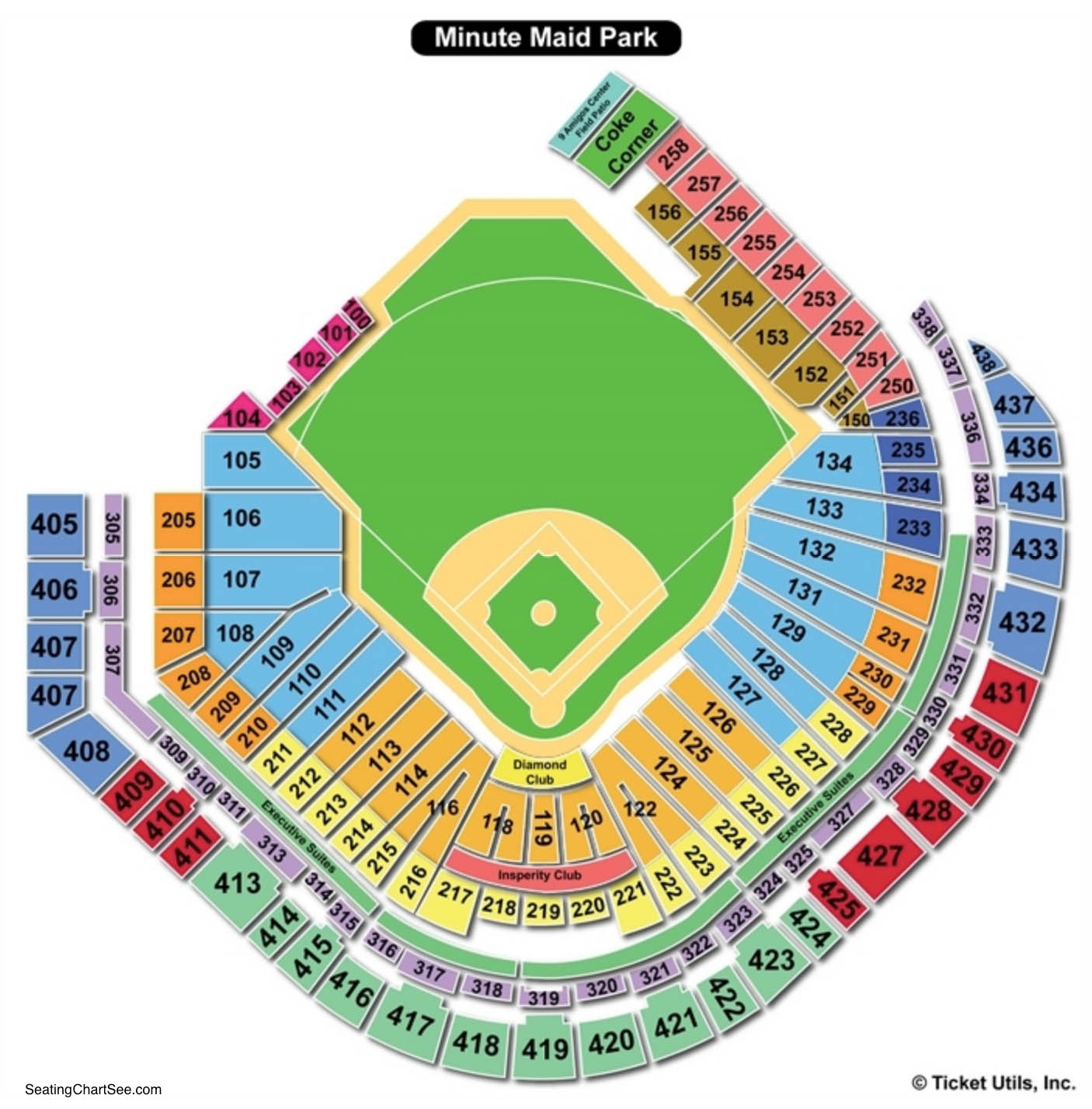 Minute Maid Park Seating Charts Views Games Answers Cheats