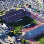New Mexico Aerial View Of University Stadium Photograph By Eagles Eye Photo