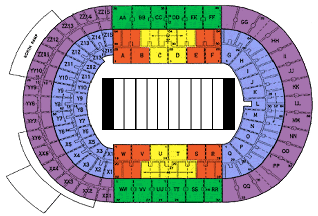 Neyland Stadium Seating Chart