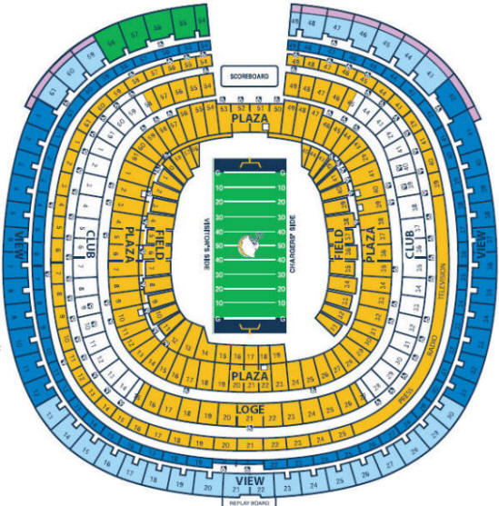 NFL Football Stadiums San Diego Chargers Stadium Qualcomm Stadium