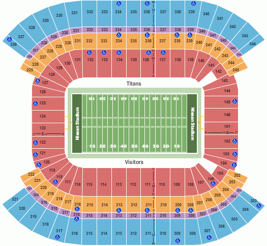 Nissan Stadium Seating Chart Nashville