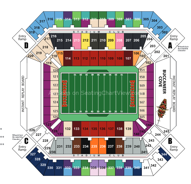 Raymond James Stadium Seating Chart With Rows Brokeasshome