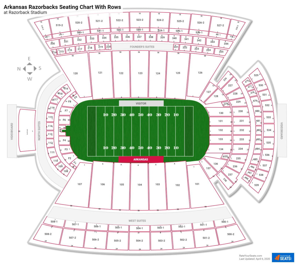 Razorback Stadium Seating Charts RateYourSeats