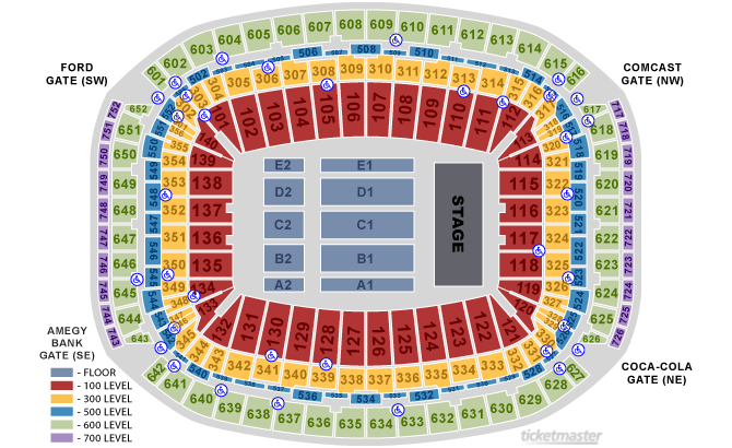 Reliant Stadium Seating Chart
