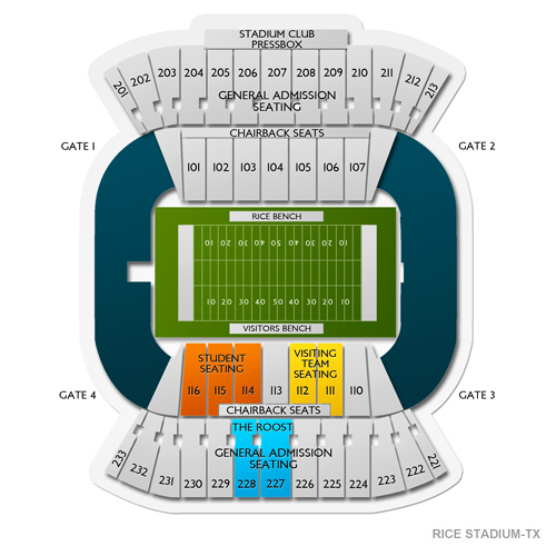 Rice Stadium TX Seating Chart Vivid Seats