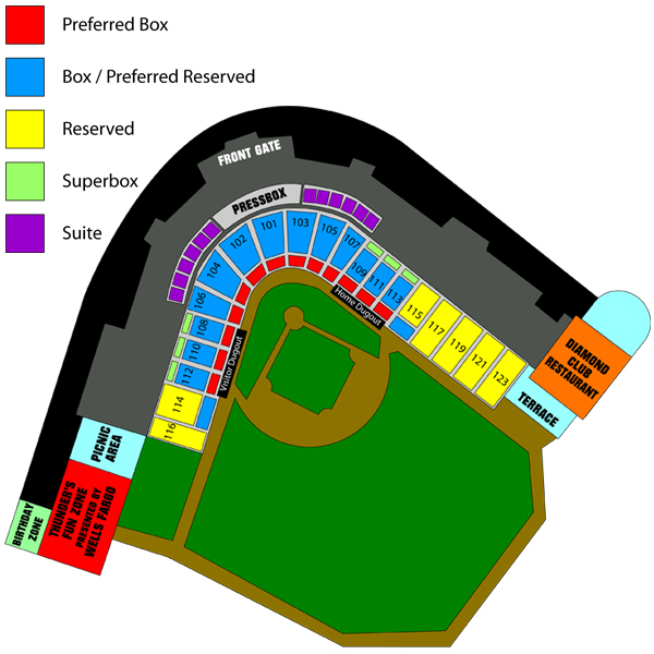 Seating Chart Lake Elsinore Storm The Diamond