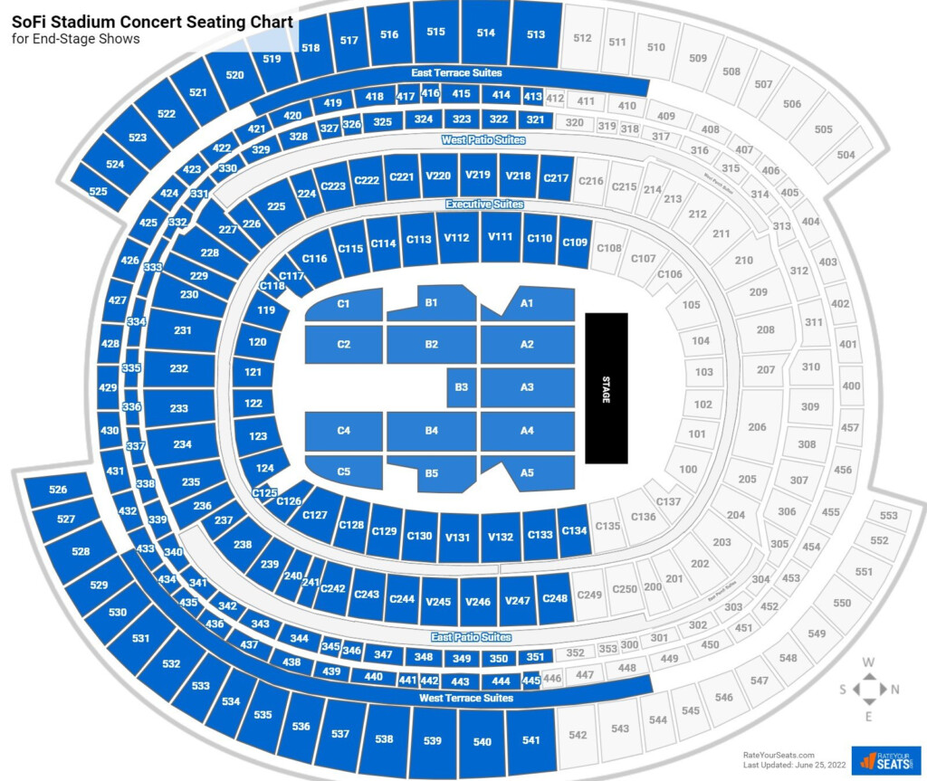 SoFi Stadium Concert Seating Chart RateYourSeats