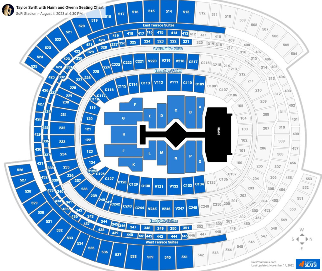 SoFi Stadium Concert Seating Chart RateYourSeats
