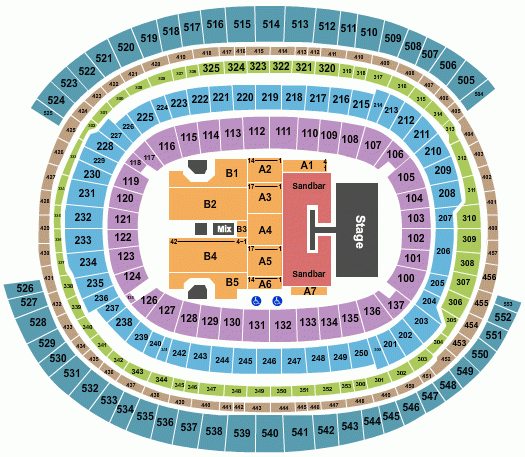 SoFi Stadium Seating Chart Rows Seats And Club Seats