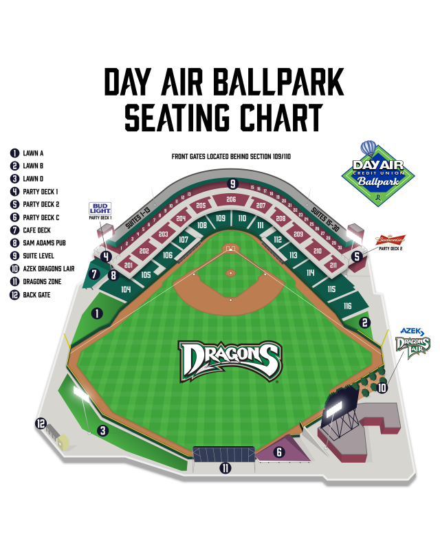 Stadium Seating Chart Dragons