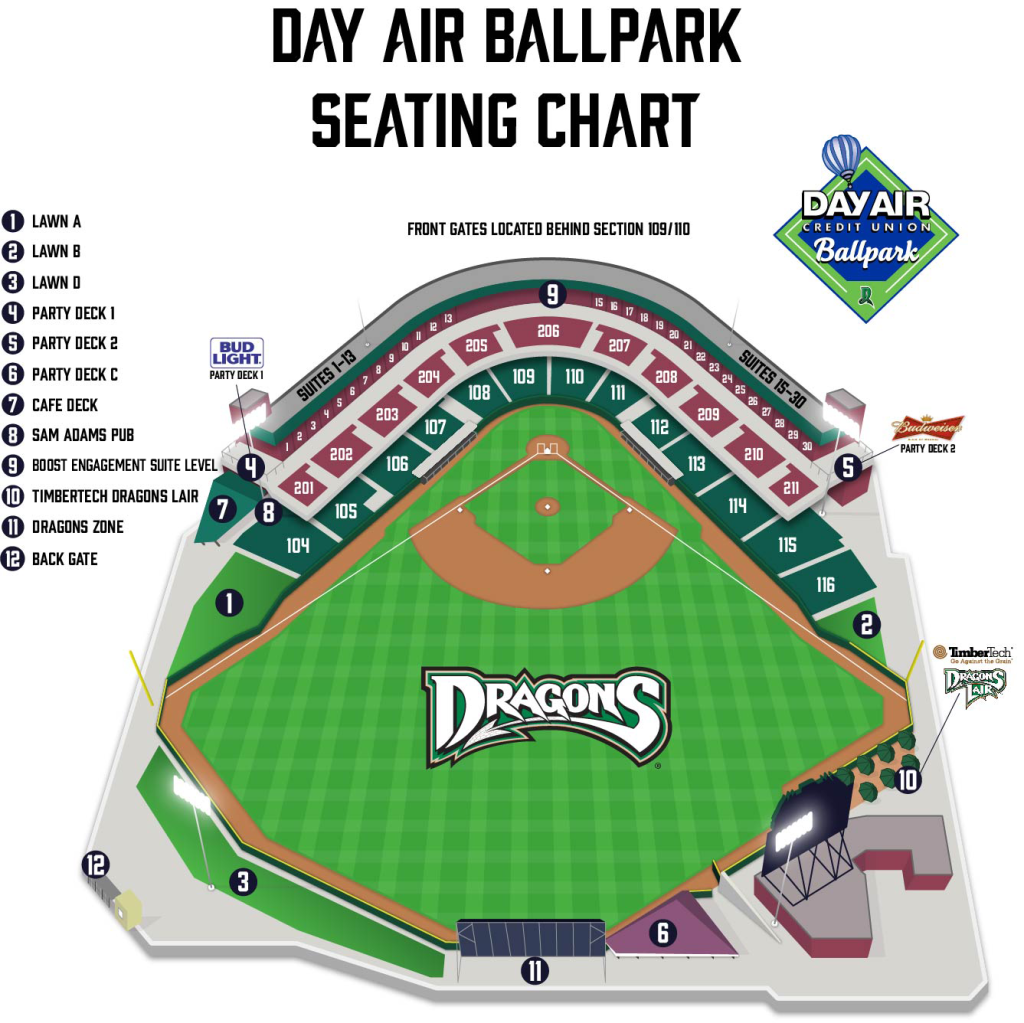 Stadium Seating Chart Dragons