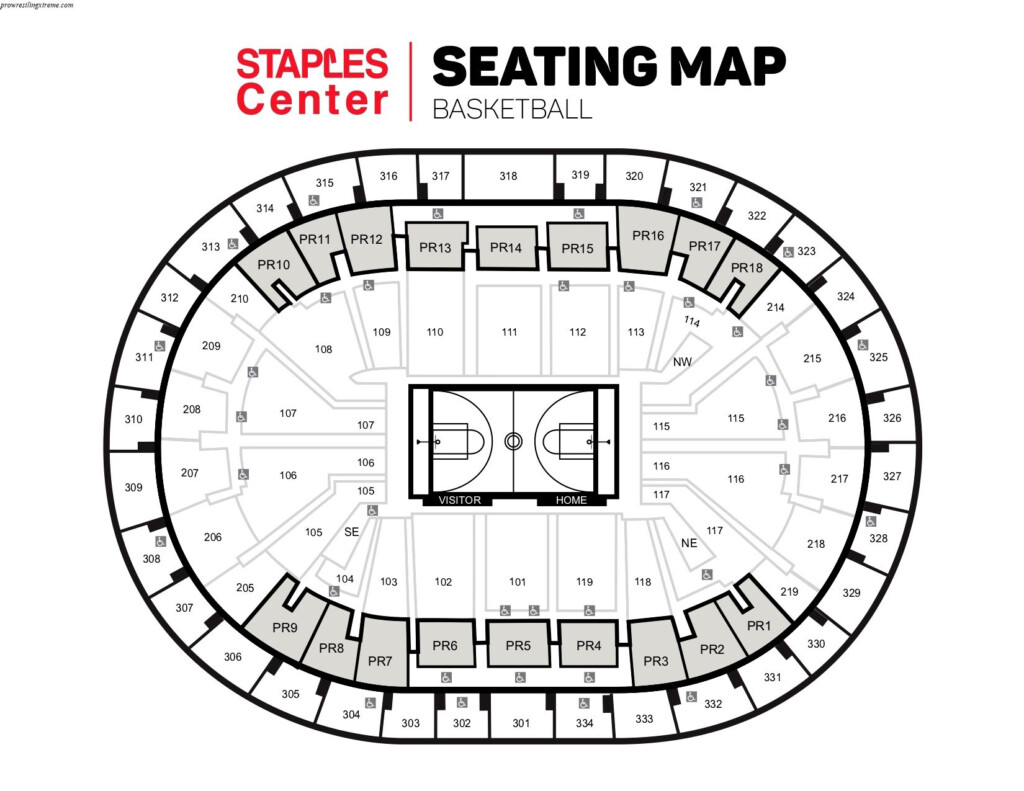 Staples Center Wrestling Seating Chart Ideas Staples Center Seating 