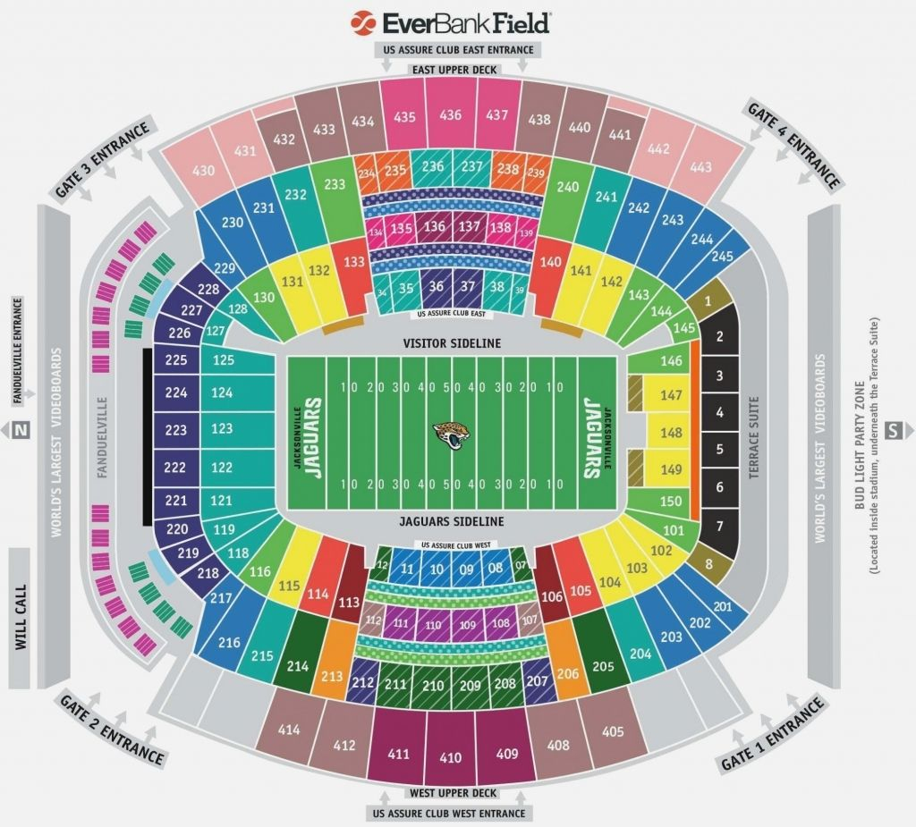 Stylish In Addition To Interesting Jaguars Stadium Seating Chart